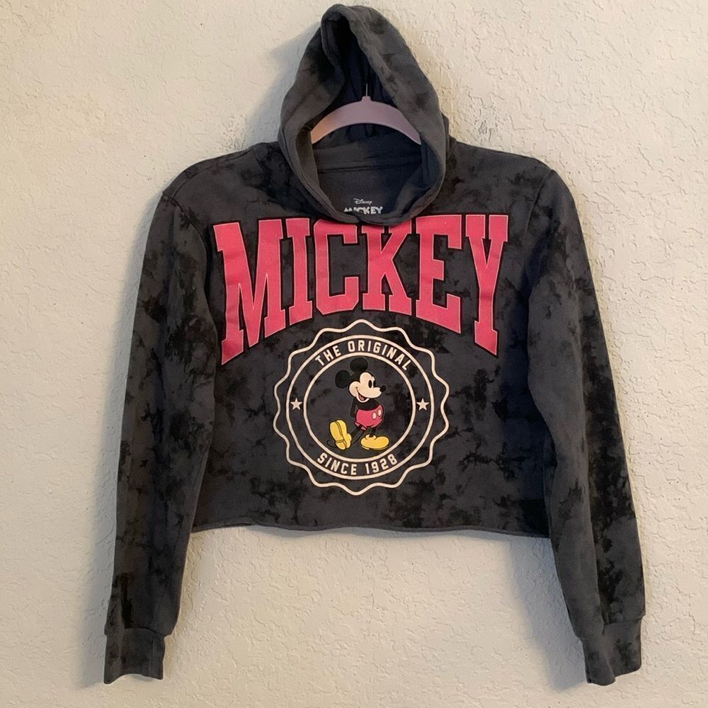 Disney Mickey Mouse Cropped Hoodie Size XL